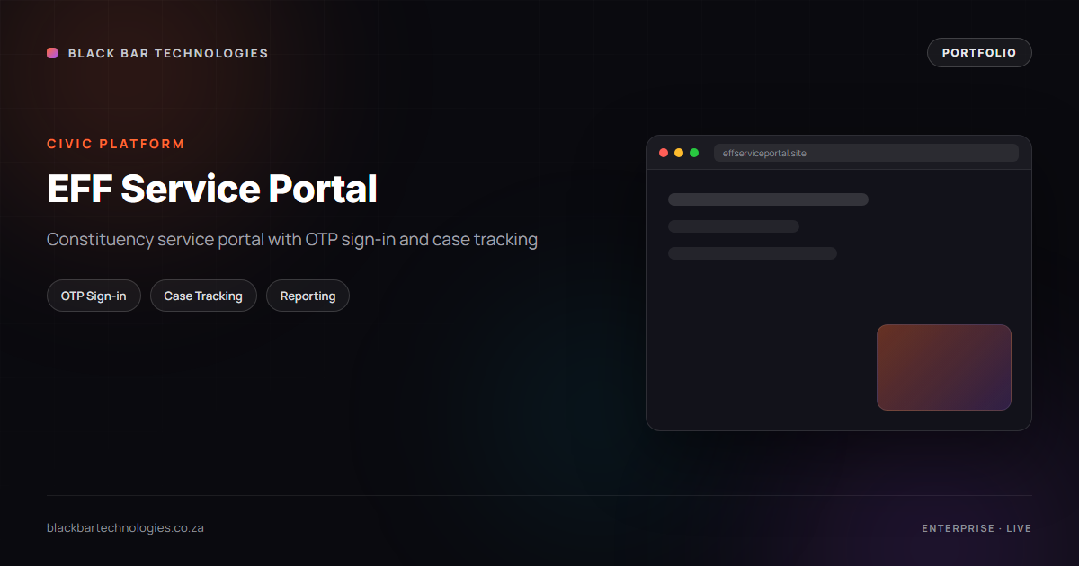 EFF Service Portal featured image