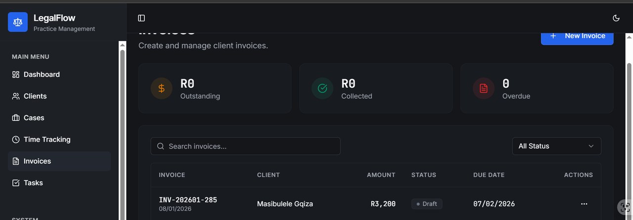 LegalFlow screenshot